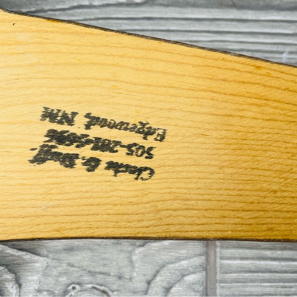 vintage handmade wooden lacquered wall art guitar clock decoration with gems - Picture 7 of 9